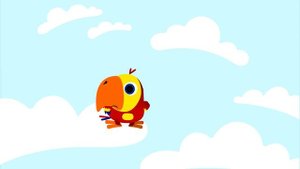 Learn First Words w Larry The Bird - Trains for Kids | Toddler Learning Video | First University