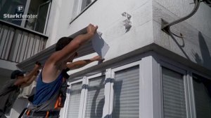 Монтаж маркизы локтевой ЖК Азимут | Геленджик