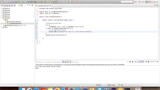 37 - Exception Handling in Java - Checked Exceptions смотреть онлайн