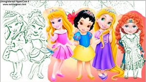 Disney Princesses ?? Coloring Pages #29?? Aurora? Ariel? Принцессы Диснея Раскраска? Ариель #29