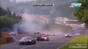 Spa Francorchamps Crashes ( Eau Rouge and Raidillon )