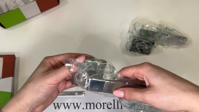 Дверные ручки Rucetti RAP 16-S SN/CP Цвет - Белый никель/хром смотреть онлайн