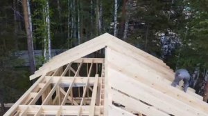 Сборка каркаса для одноэтажного дома 6х8