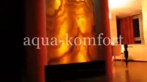 Водопад по камню в интерьере квартиры | Waterfall on the onyx stone in the apartment
