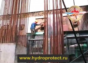 Гидроизоляция оголовков.