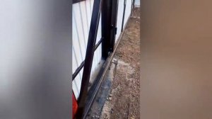 Откатные ворота с калиткой своими руками..Легко и прост.