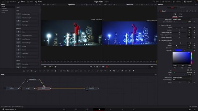 Edges Node DaVinci Resolve