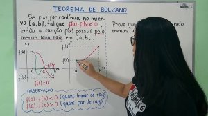 TEOREMA DE BOLZANO com exercício