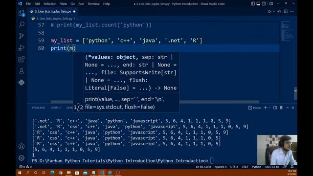 3. Lists, Tuples & Sets Part-2 | #python #pythontutorial #advancepython