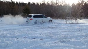 Мерс гл500 х166 по снегу