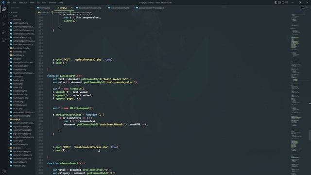 Program the basic product searching process including pagination