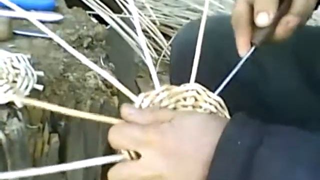 плетение круглого донышка