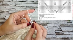 Свитер женский "Метелица" реглан сверху. Водолазка спицами. Подробный экспресс-мк