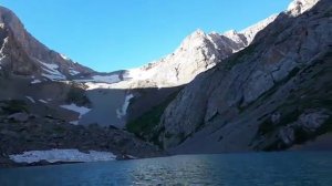 Big ice сream. Тренировочный забег в ущелье Кергелы. Угамский хребет.Верхнее озеро