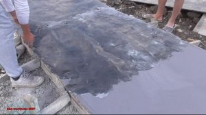 Печатный бетон. Работа со Шкурой
