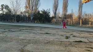 Провела тренировку по северной ходьбе 25 января в Ботаническом Саду КФУ, н. Симферополь.
