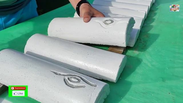 DIY Бетонный забор из цемента своими руками Поделки из бетона Садовый бордюр. Из пластиковых труб
