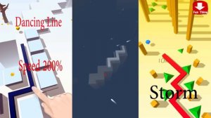 Dancing Line All Stages - Piano,Winter,Plains,Storm,Desert,Autunm,Chaos - speed 200%