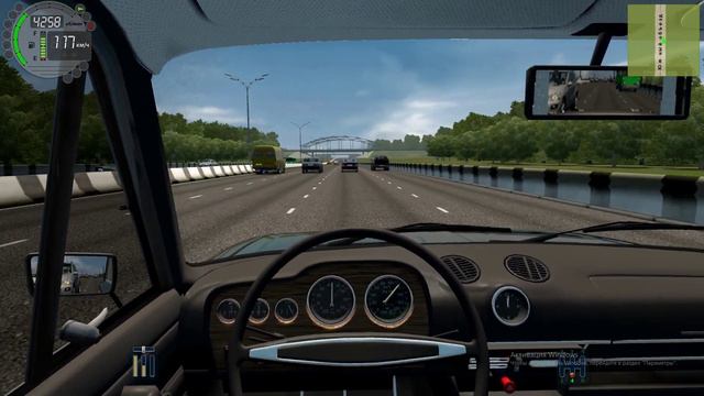 шашки на ваз 2106 турбо / city car driving / оперская езда. смотреть онлайн