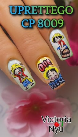 #onepiece #nails #naildesigns #stamping #nailart #дизайнногтей #uprettego #anime #stampingnailart