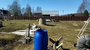 Емкость для душа, своими руками из бочки.