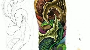How to draw tattoo design … demo biomechanical design