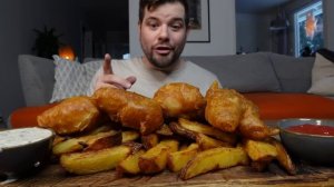 ASMR Fish and Chips Mukbang | DAVE KAY ASMR