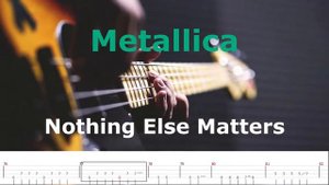 Metallica - Nothing Else Matters (Bass backing track with tab)