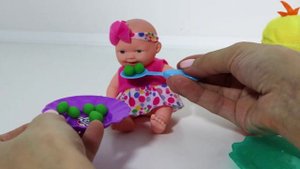 Готовим для кукол пупсов Куклы кушают овощи из Плей до playing dolls chơi búp bê 玩娃娃