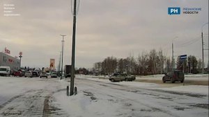 В Рязани произошло ДТП на парковке у ТРЦ