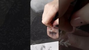 Вышивка на сетке. Мохер. Белая гладь.