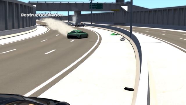 Supercars Against Spike Strips - BeamNG Drive Police Spike Strip Testing смотреть онлайн