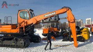 Лесник DOOSAN DX225LL Обзор перегружателя леса с бревнозахватом