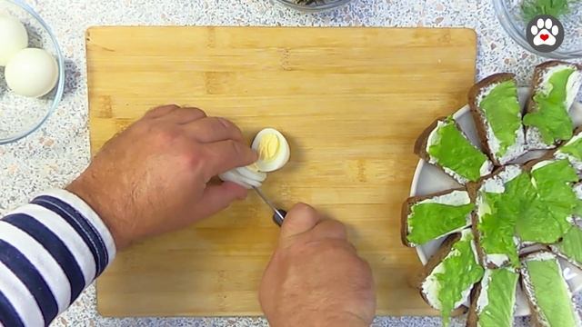 Капитанский бутерброд. НУ ОЧЕНЬ ВКУСНО! Бутерброд с рыбой. Бутерброды на канале "Спасибо Вкусно" смотреть онлайн