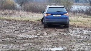 Skoda Kodiak в грязи