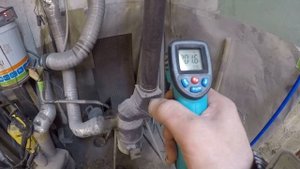 Печь на отработке закрытого типа