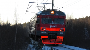 ЭТ2М-085 сообщением Богданович — Алапаевск с приветливой бригадой