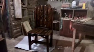 Дизайнерский стул под старину. Сделан своими руками в единственном экземпляре. Изготовлю на заказ.