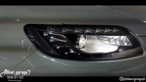 Audi Q7 замена ксеноновых линз на светодиодные
