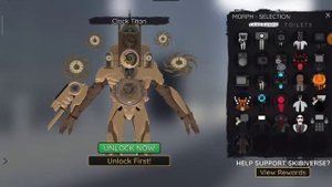 показал как получить клокмена титана в skibidi verse