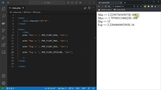 Tutoriel sur les flottants en PHP 8 смотреть онлайн