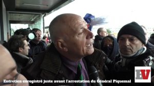 Le général Piquemal un instant avant son arrestation