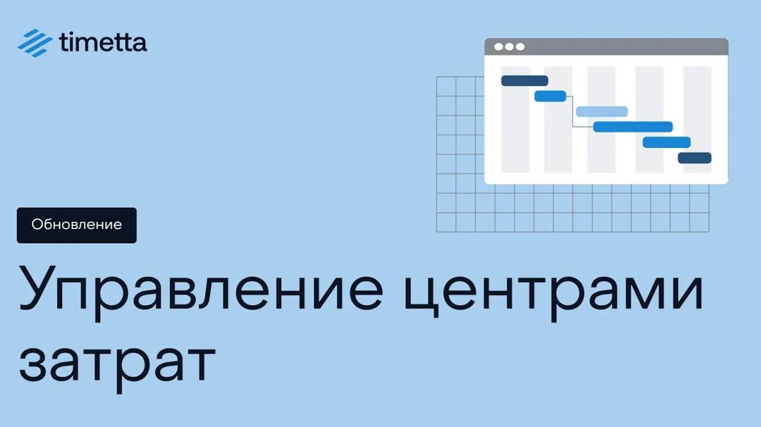 Управление центрами затрат в Timetta Finance