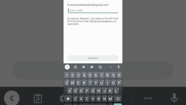 Minecraft redeem code in Play store. with proof