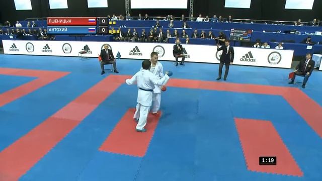 Финал Чемпионата России WKF 2017 в мужском кумитэ свыше 84 кг смотреть онлайн