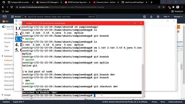 Git Branch & Merge  | Git Hands on Lab for Beginners | Learn Like a pro