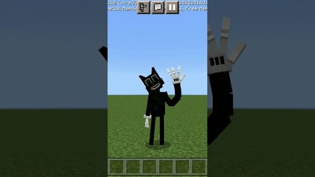 Run Away | Cartoon Cat V3 Morph Addon Minecraft Muito #shorts #BendyTheDemon18