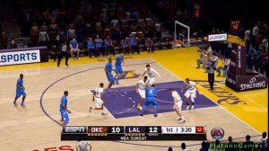 NBA LIVE 14 Oklahoma City Thunder vs Los Angeles Lakers - 1st Qrt - PS4 - HD