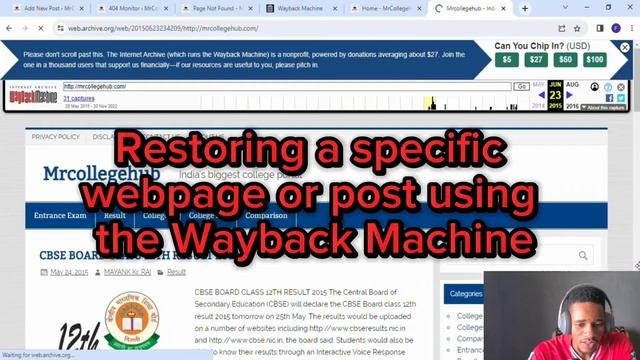 How to Restore Website from Wayback Machine | Fix 404 NOT FOUND