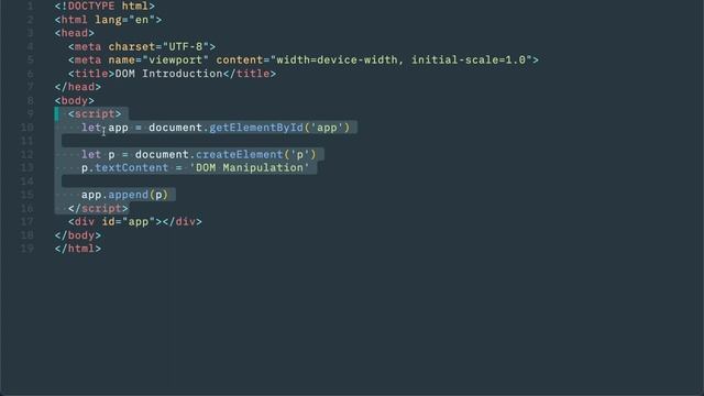 JavaScript Basics DOM Manipulation